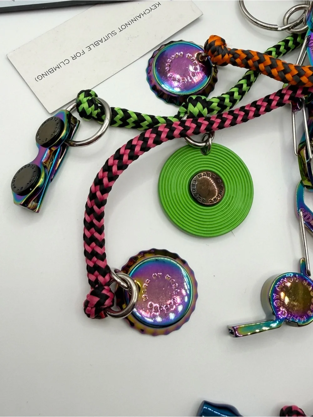 Marc by Marc Jacobs Oversized Multi Charm Keychain Bag Charm NWT $368